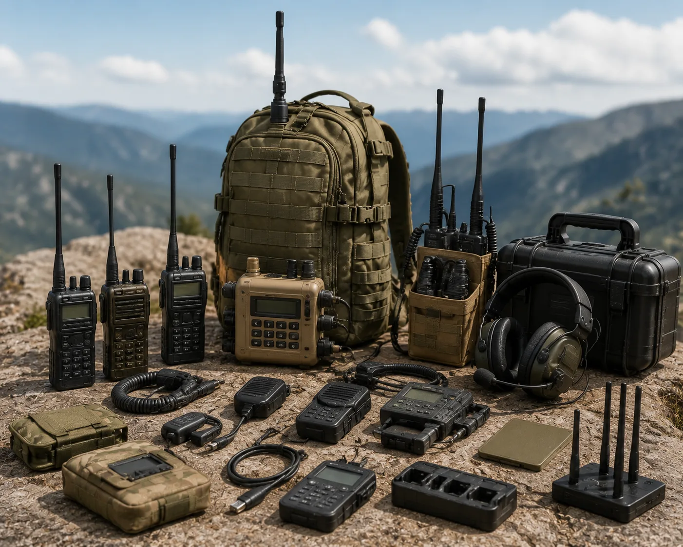 Tactical headset and communication equipment for military field operations