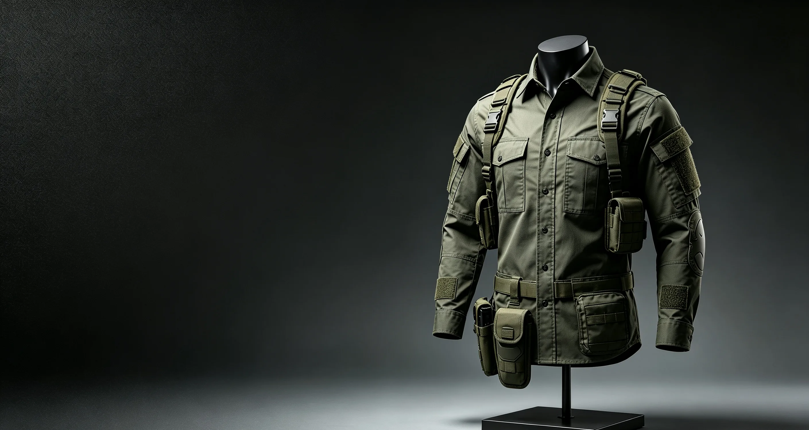 Security uniform and tactical apparel for professional security teams