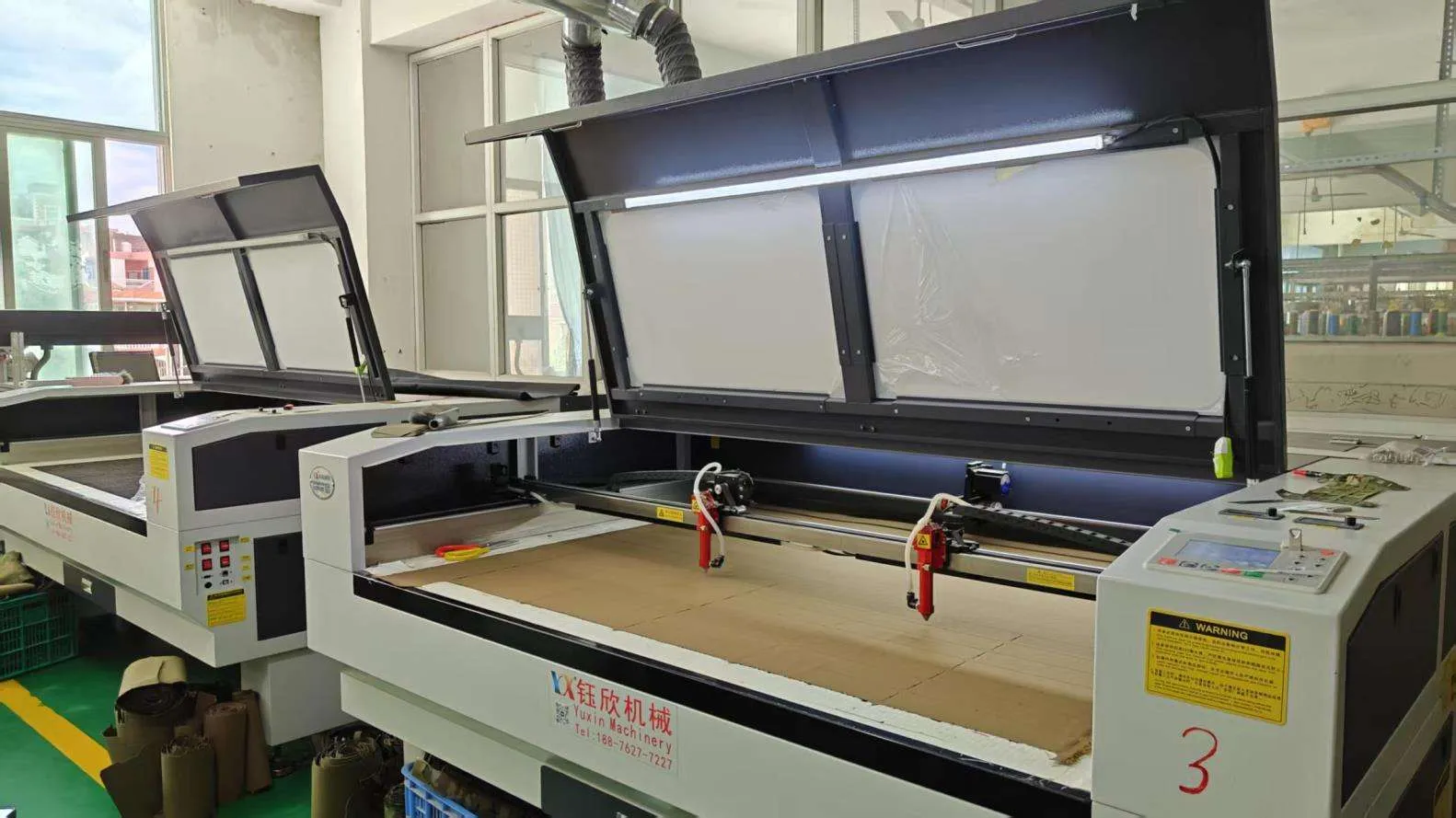 Quality control inspection station for tactical gear and security equipment at Vegasecurity factory