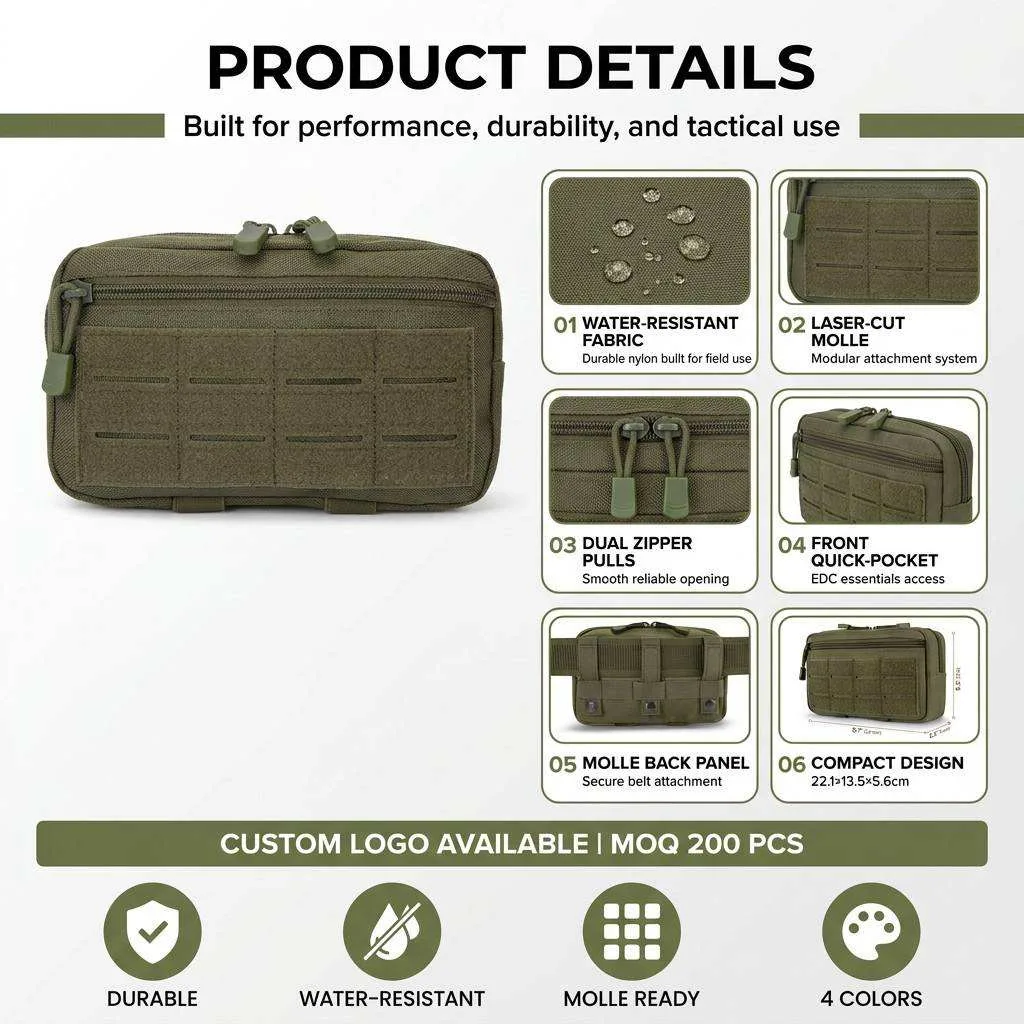Waterproof MOLLE Admin Pouch Manufacturer