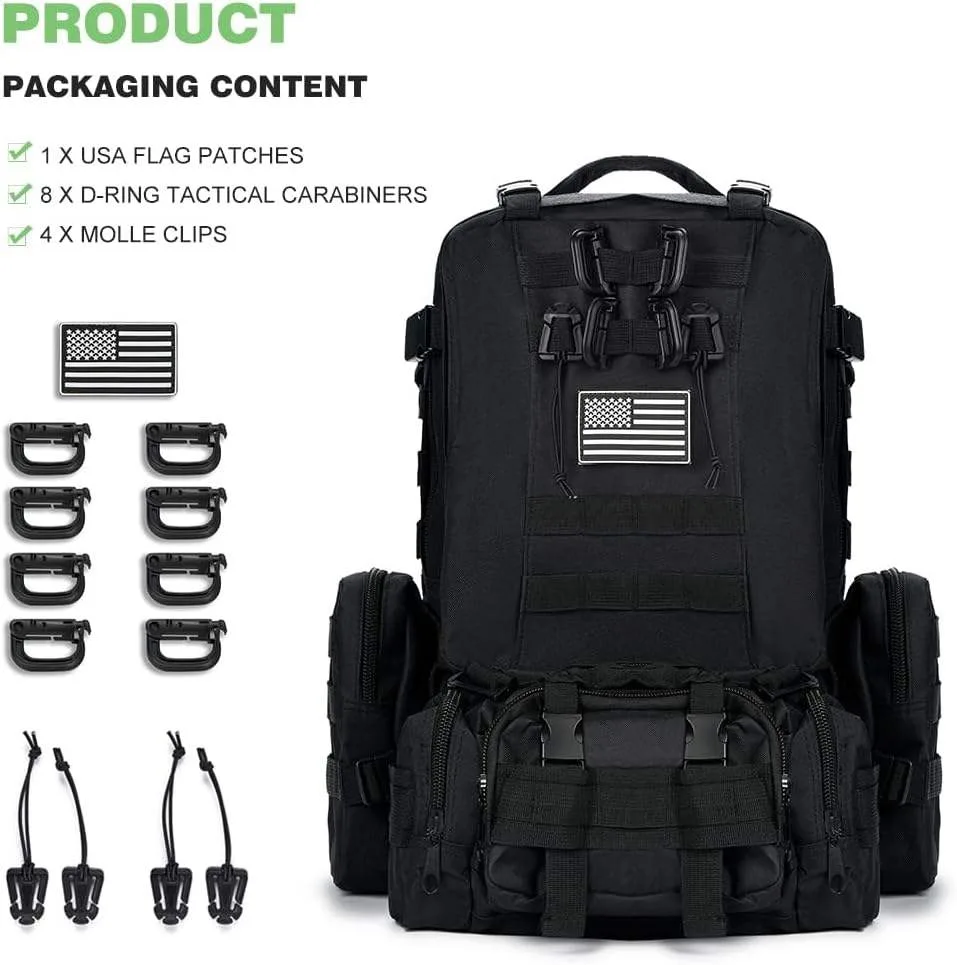 Factory Large Denim Tactical Backpack Unisex