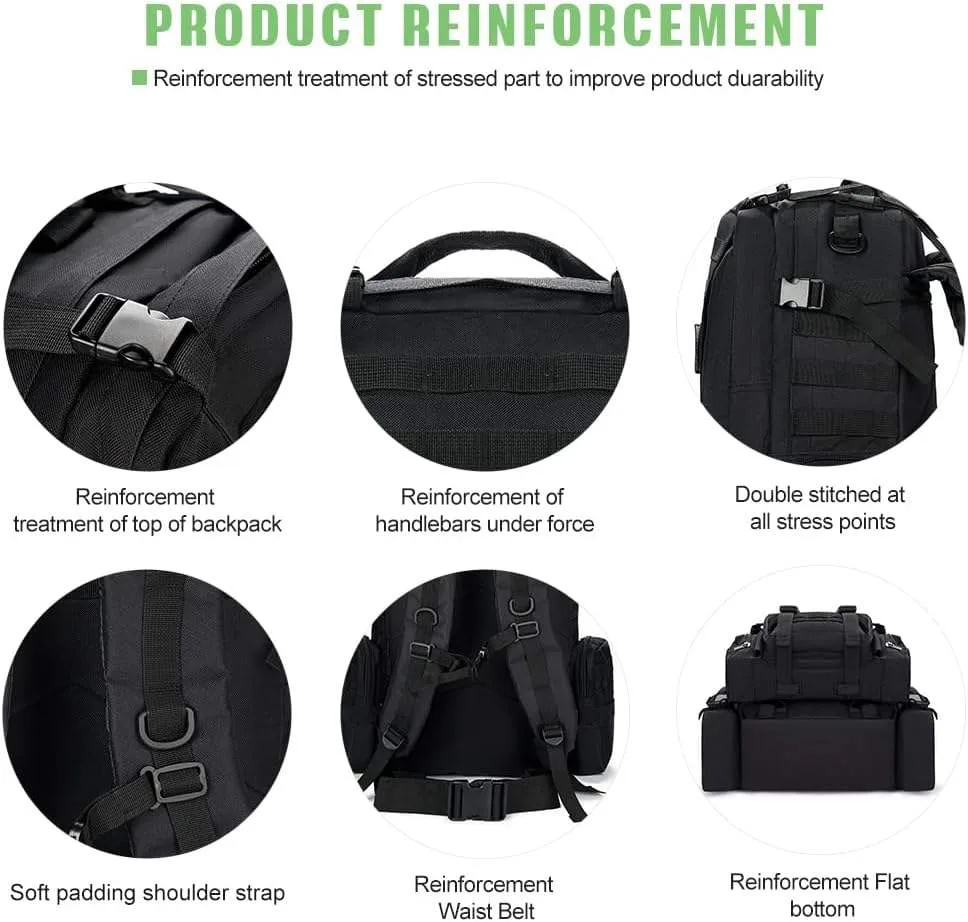 Factory Large Denim Tactical Backpack Unisex