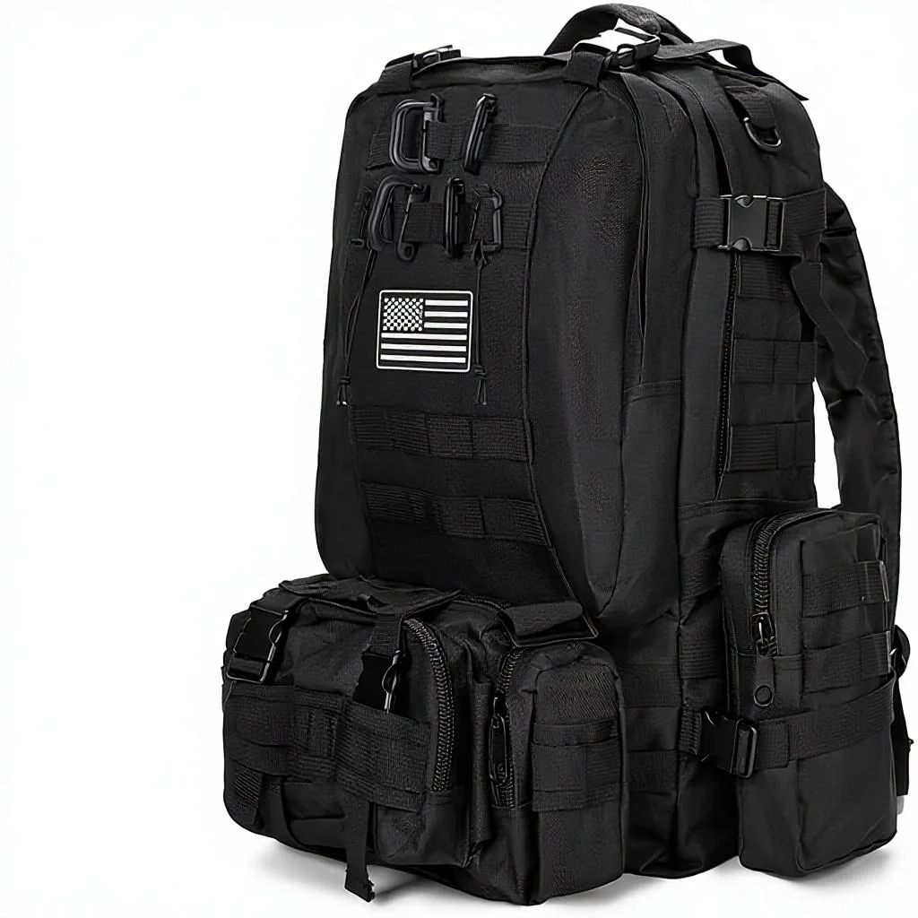 Factory Large Denim Tactical Backpack Unisex