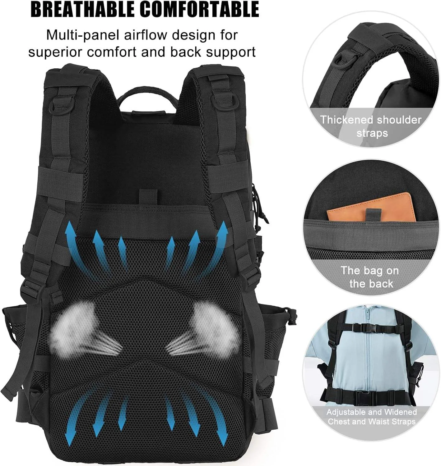 Wholesale 50L Tactical Backpack Adult Large