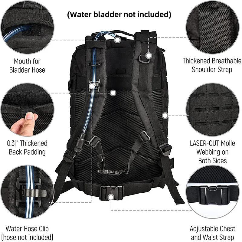 Custom 42L 3 Day Assault Pack Large Capacity