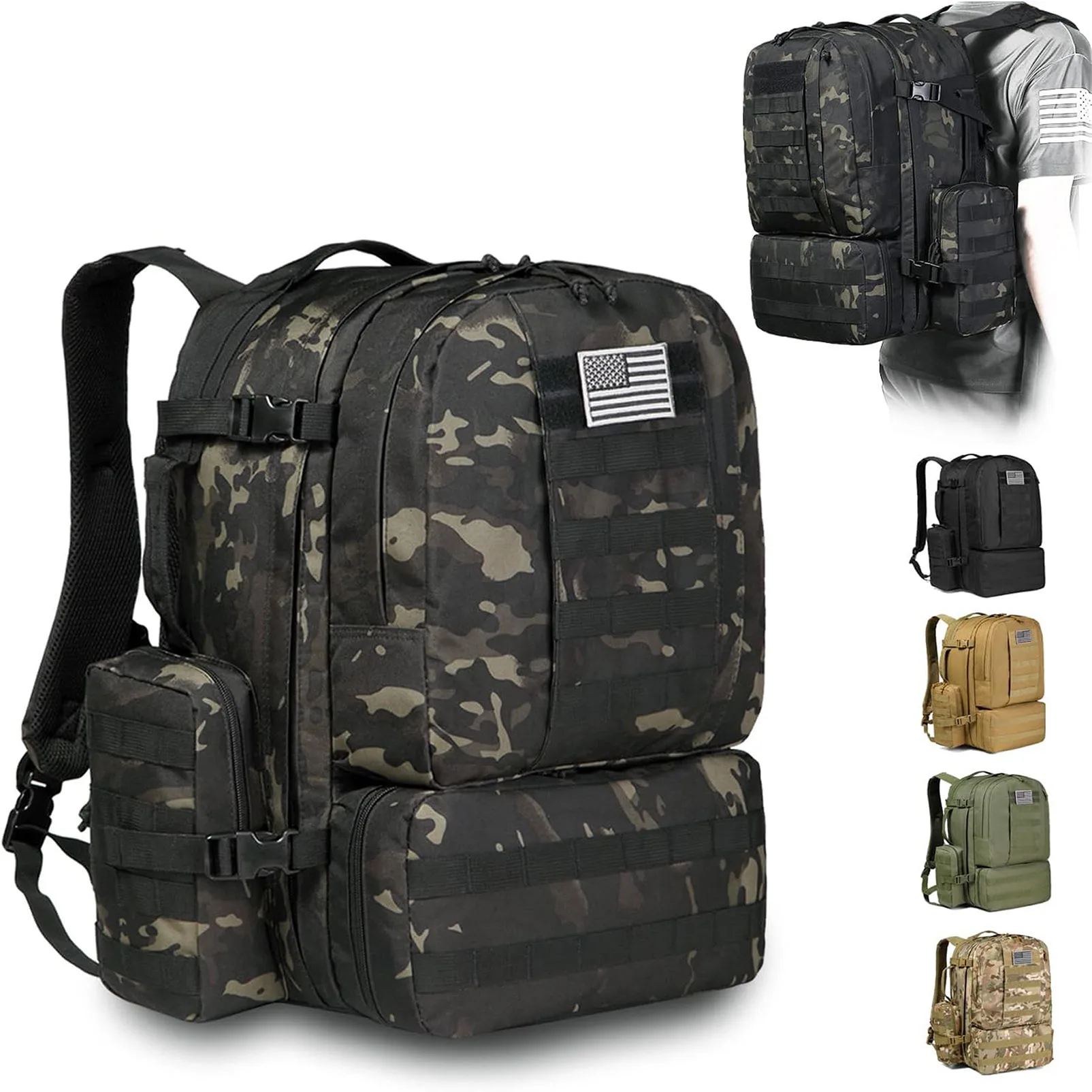 Wholesale Waterproof Tactical 3 Day MOLLE Pack