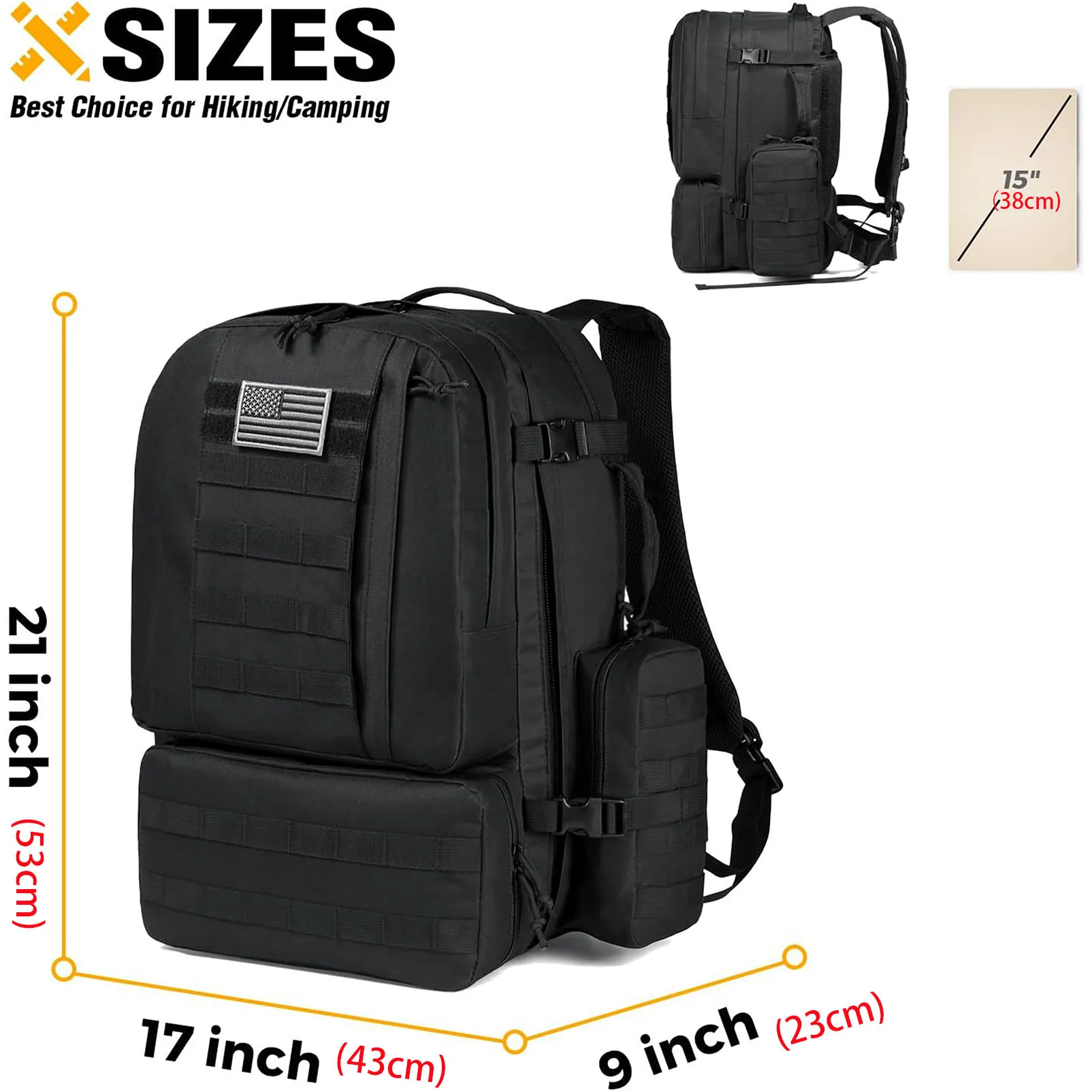 Wholesale Waterproof Tactical 3 Day MOLLE Pack