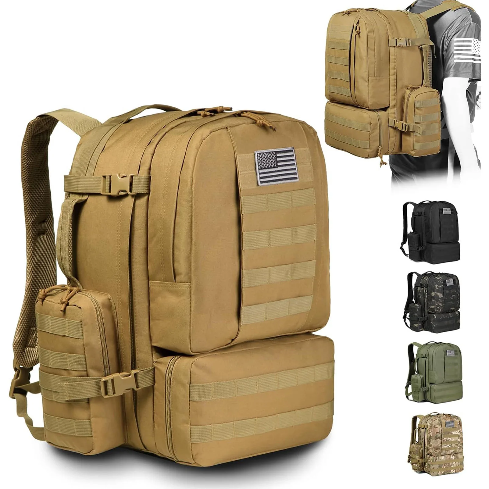 Wholesale Waterproof Tactical 3 Day MOLLE Pack