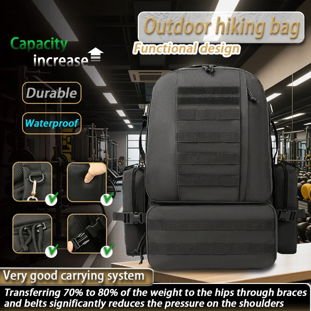 Factory Custom Logo 60L 3 Day Assault Backpack