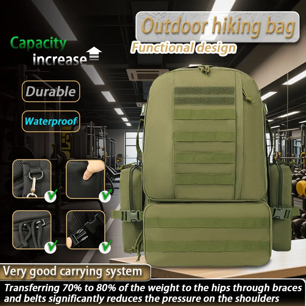 Factory Custom Logo 60L 3 Day Assault Backpack
