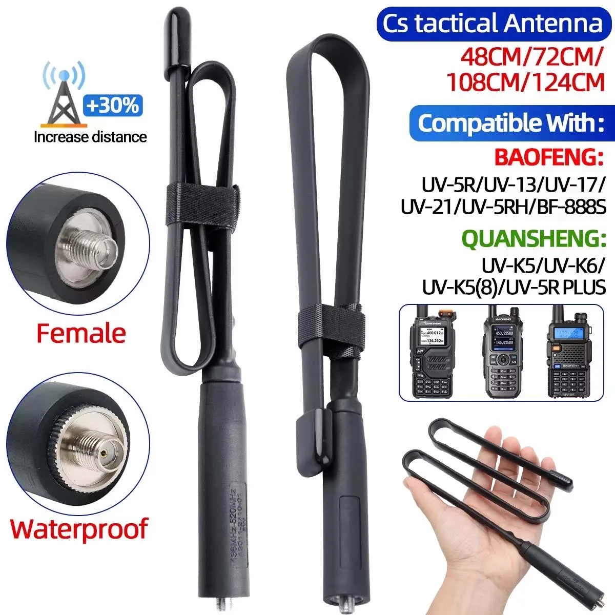 Foldable VHF UHF Tactical Antenna Wholesale