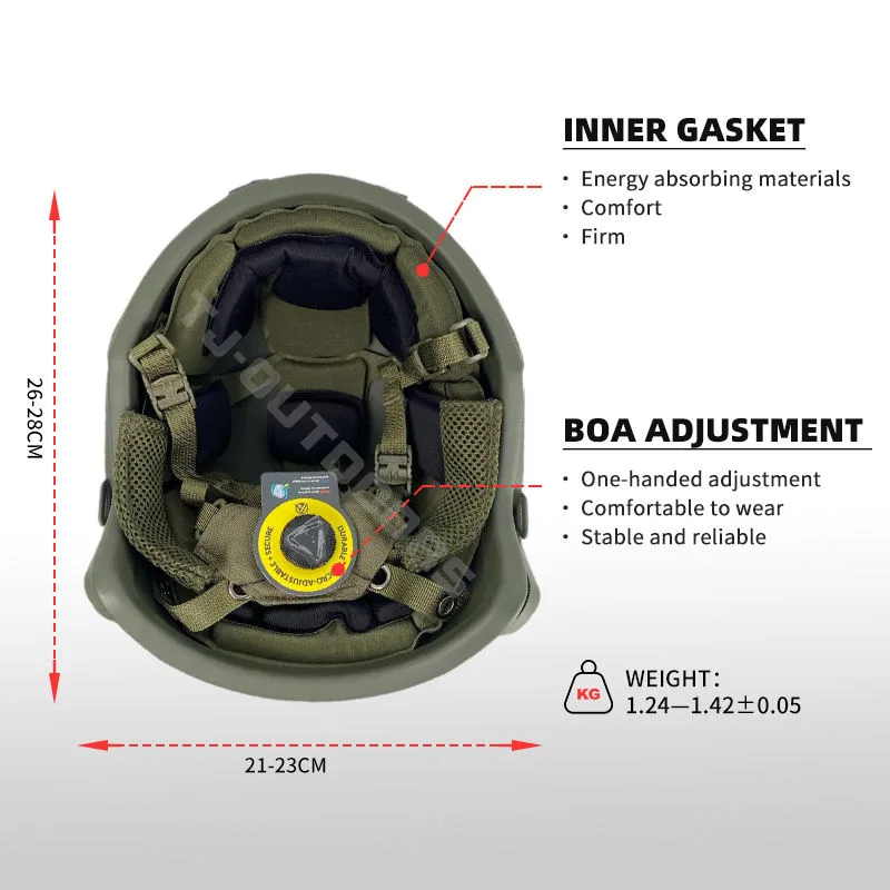 Custom Green Tactical Helmet OEM Manufacturer