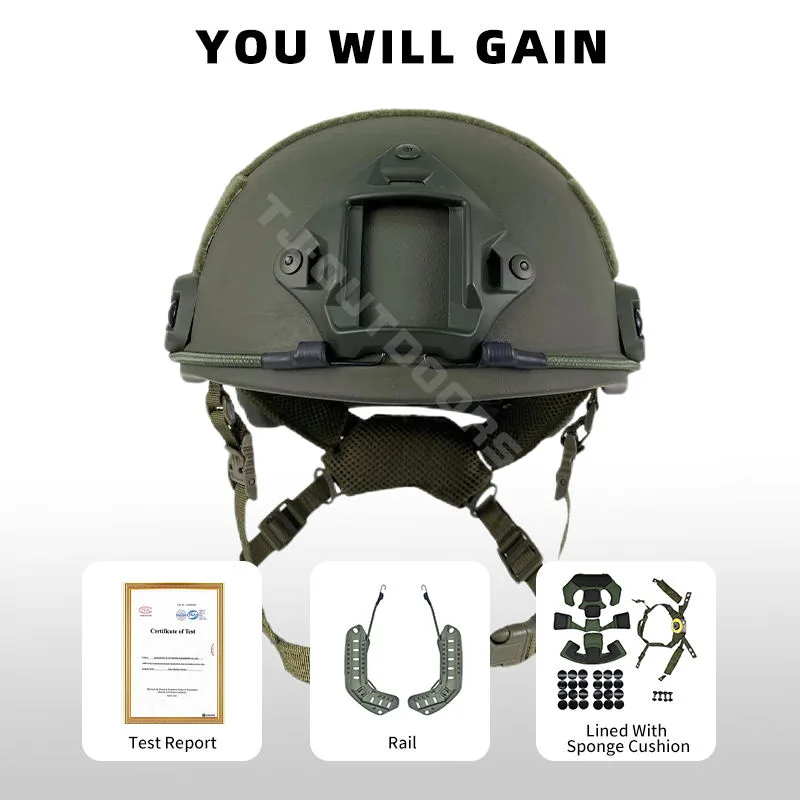 Custom Green Tactical Helmet OEM Manufacturer