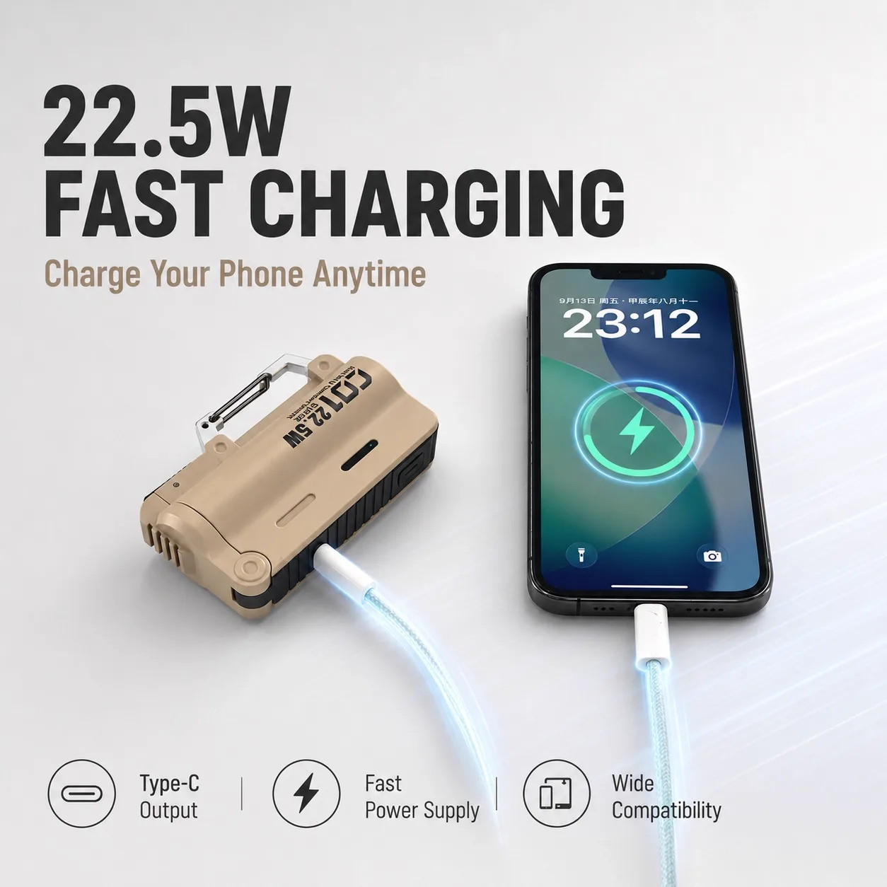 Tactical 21700 Power Bank Carabiner Factory