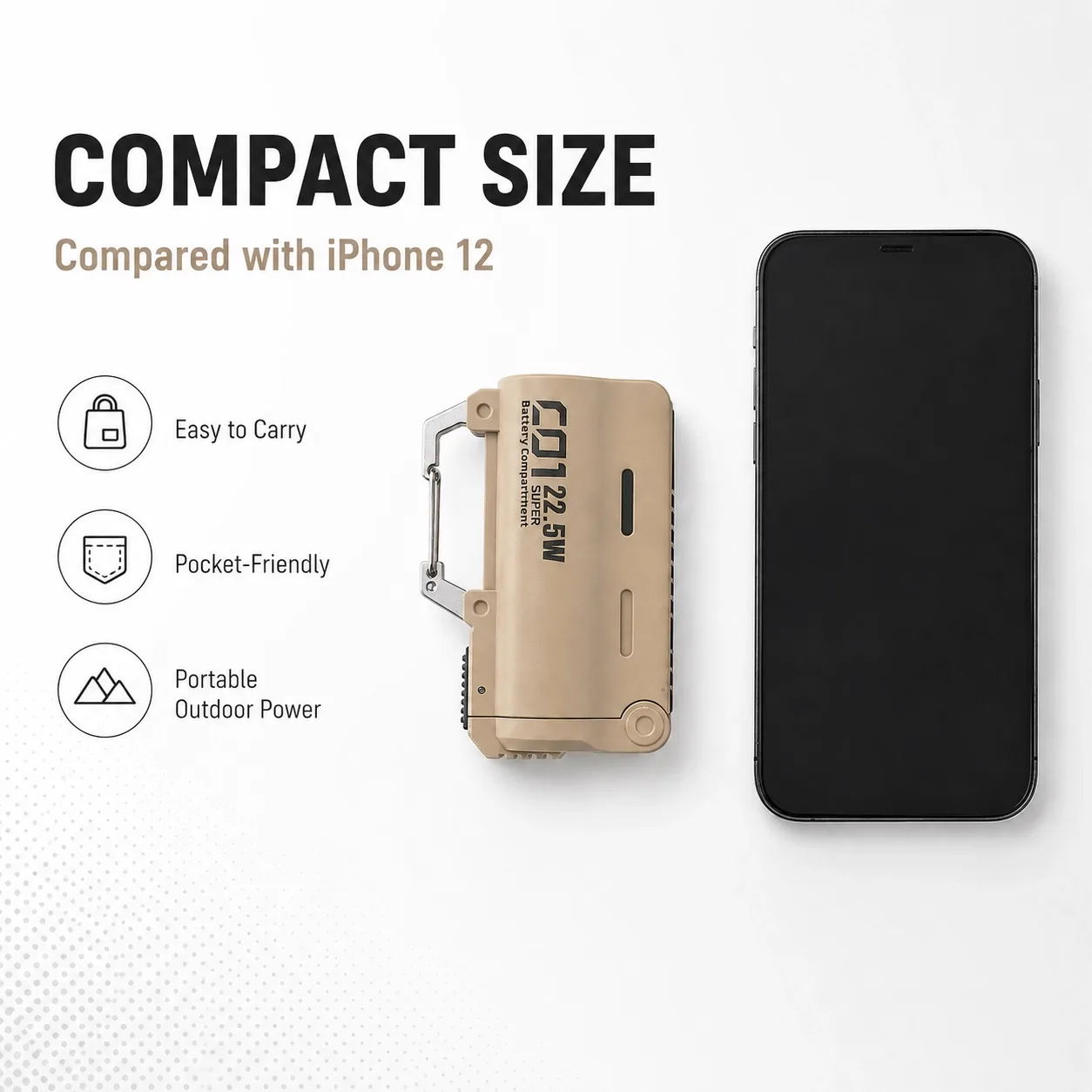Tactical 21700 Power Bank Carabiner Factory