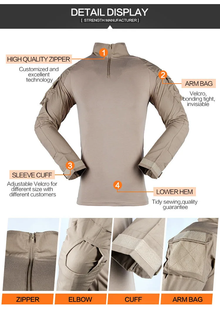 Formal Breathable Combat Shirt Uniform Wholesale
