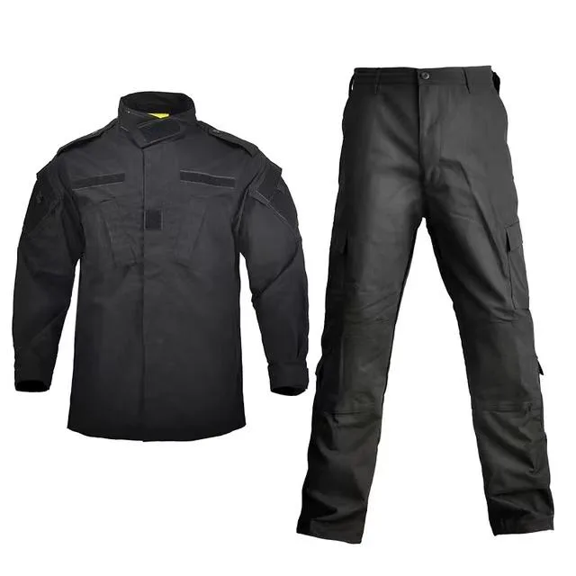Black Tactical Jacket Pants Suit Wholesale