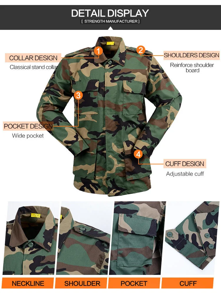 Woodland Camo BDU Combat Uniform Wholesale