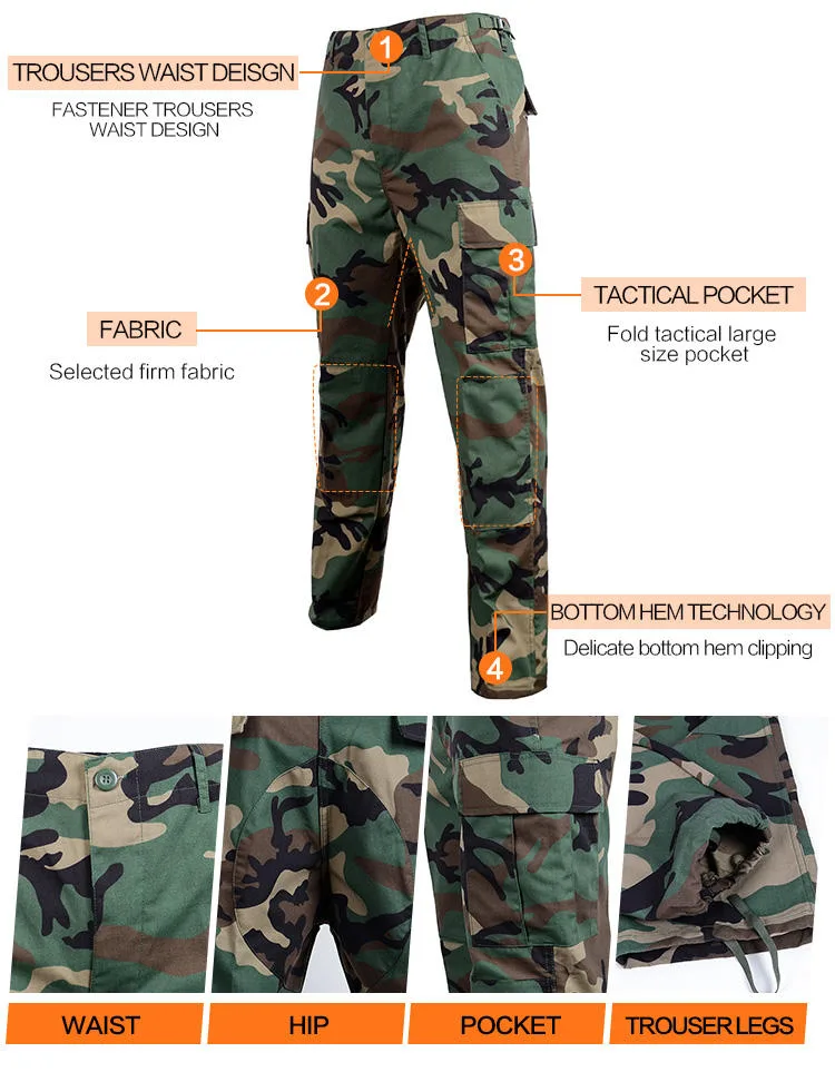 Woodland Camo BDU Combat Uniform Wholesale