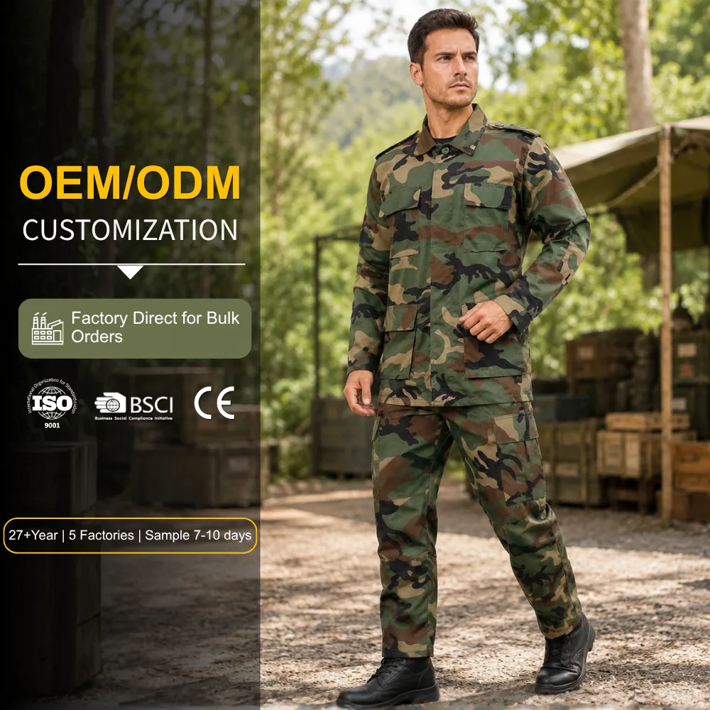 Woodland Camo BDU Combat Uniform Wholesale