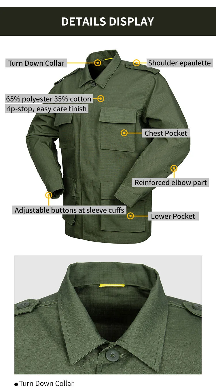 Olive Green 4 Pockets BDU Suit Wholesale