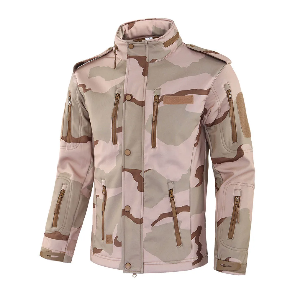 Softshell Fleece Camo Tactical Jacket Factory