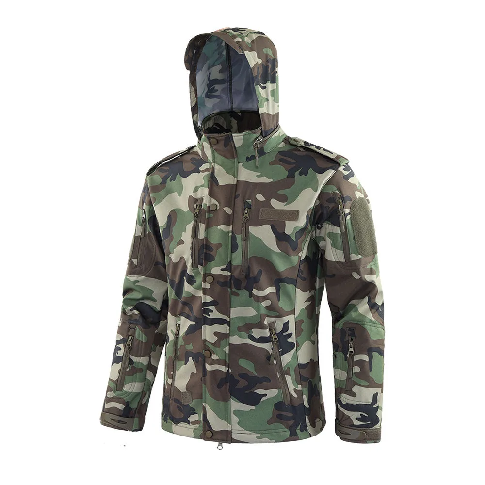Softshell Fleece Camo Tactical Jacket Factory