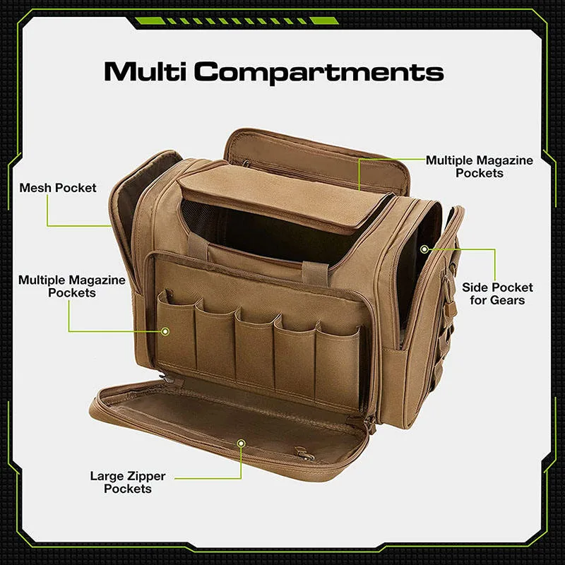 Custom Outdoor Tactical Sling Duffel Bag with Modular MOLLE System