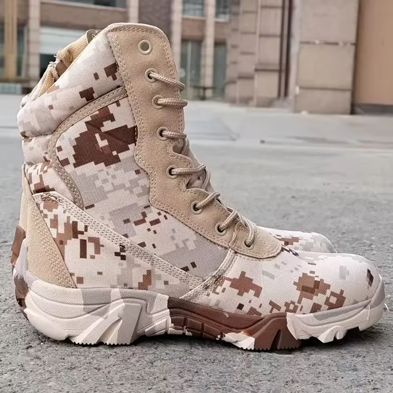 High Top Camo Training Combat Boots Supplier