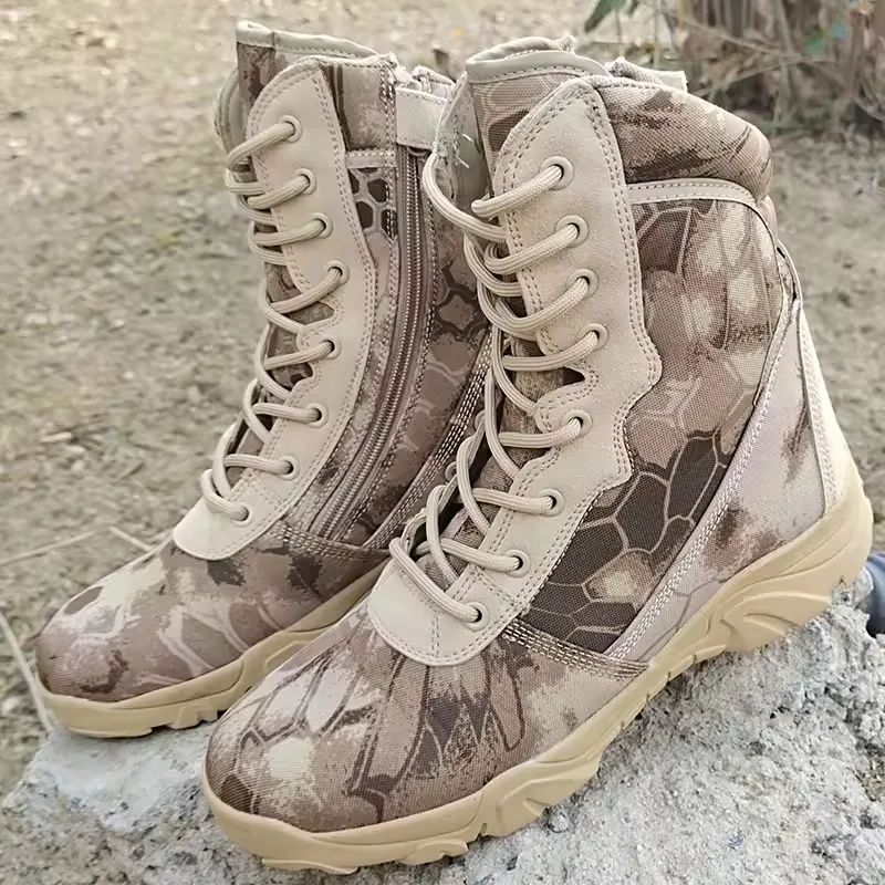 High Top Camo Training Combat Boots Supplier