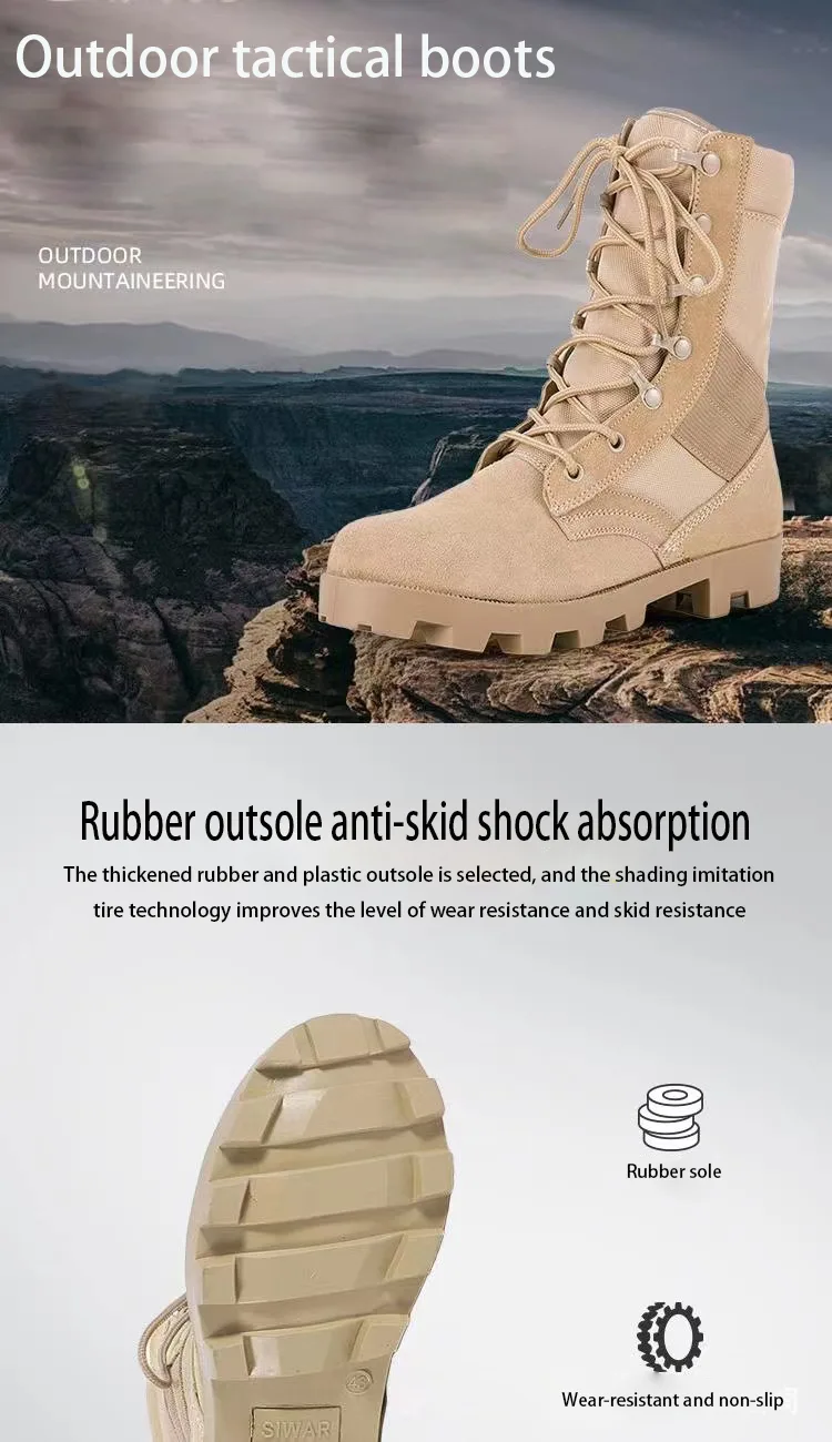 Large Size Waterproof Desert Boots Wholesale