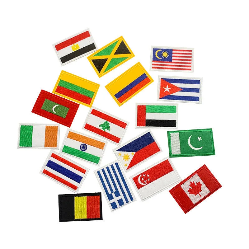 Rectangle Embroidered Patches Wholesale Custom