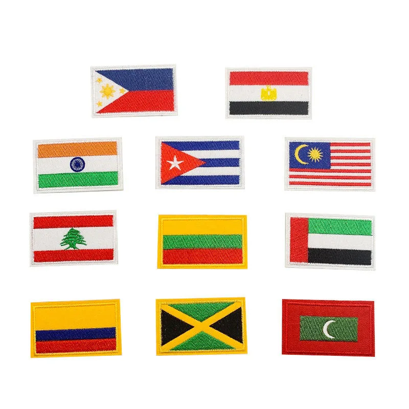 Rectangle Embroidered Patches Wholesale Custom