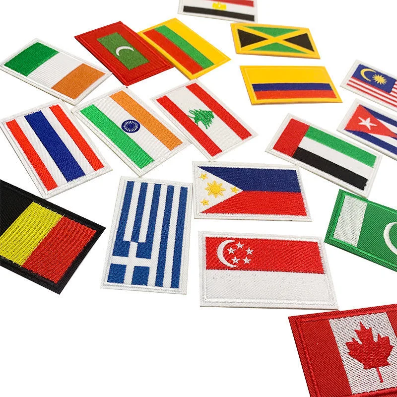 Rectangle Embroidered Patches Wholesale Custom