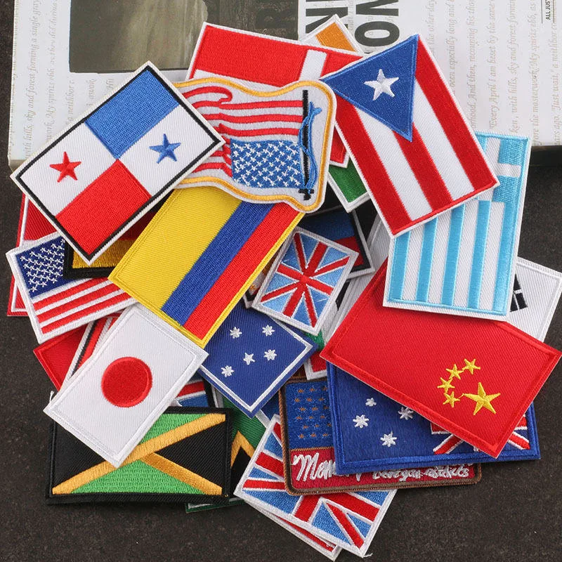 Rectangle Embroidered Patches Wholesale Custom