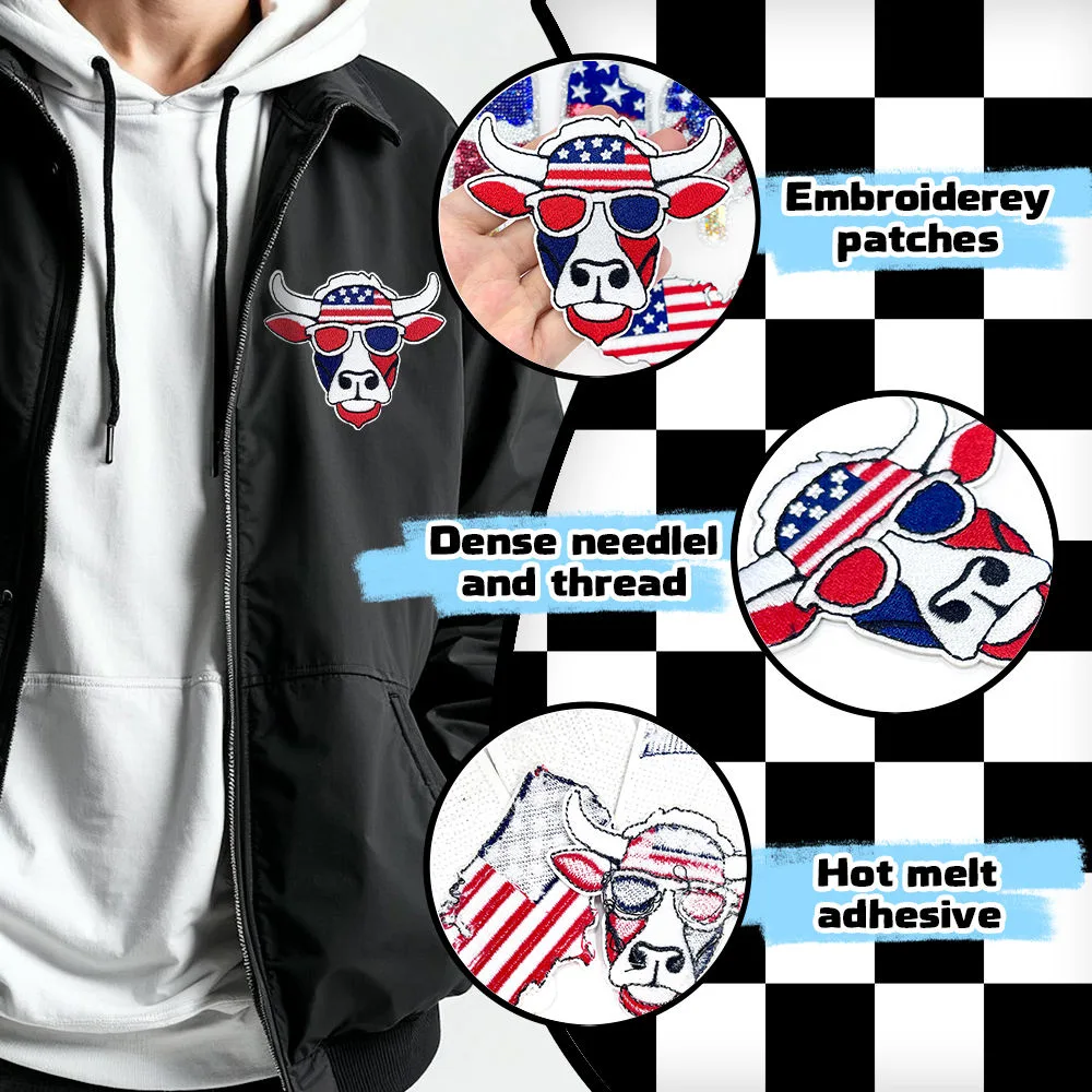 USA Flag 3D Nonwoven Felt Patch Wholesale
