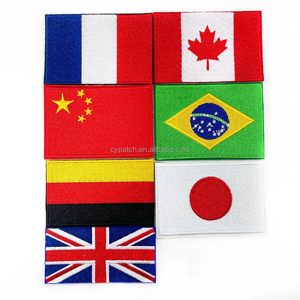 Country Flag Patch Badge Uniform Wholesale