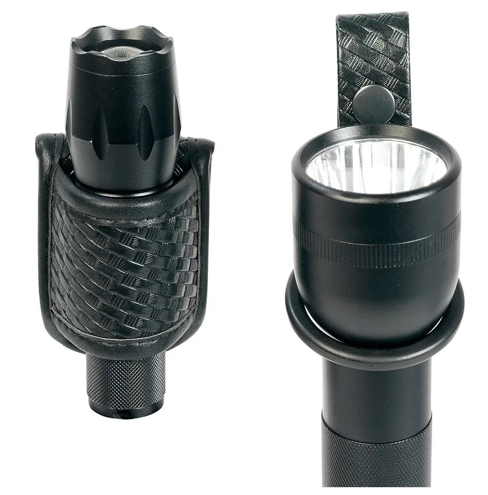 Basketweave Leather Flashlight Holder Factory
