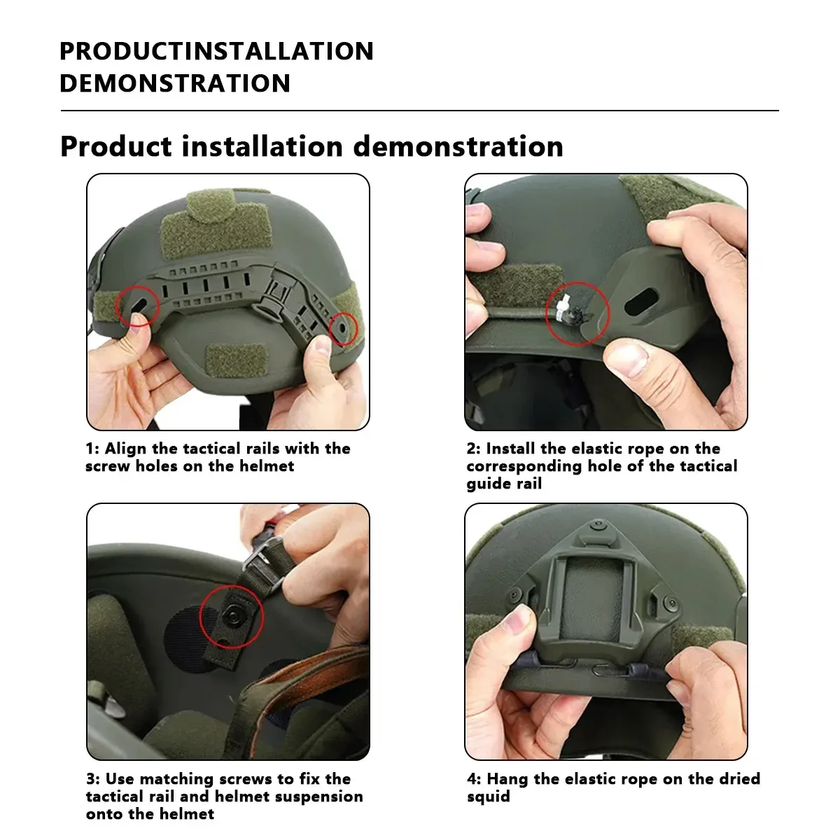Tactical Helmet Accessories Kit Wholesale