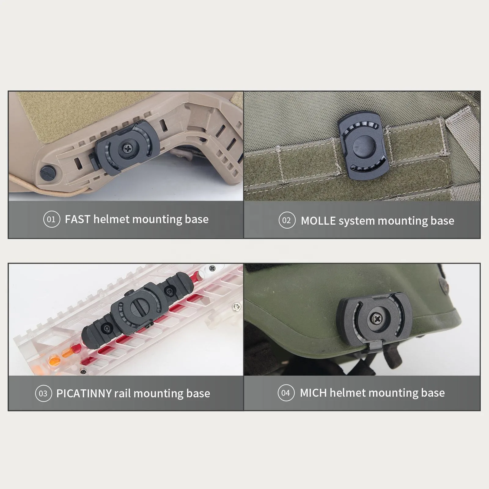 Tactical MOLLE LED Helmet Light IR Wholesale