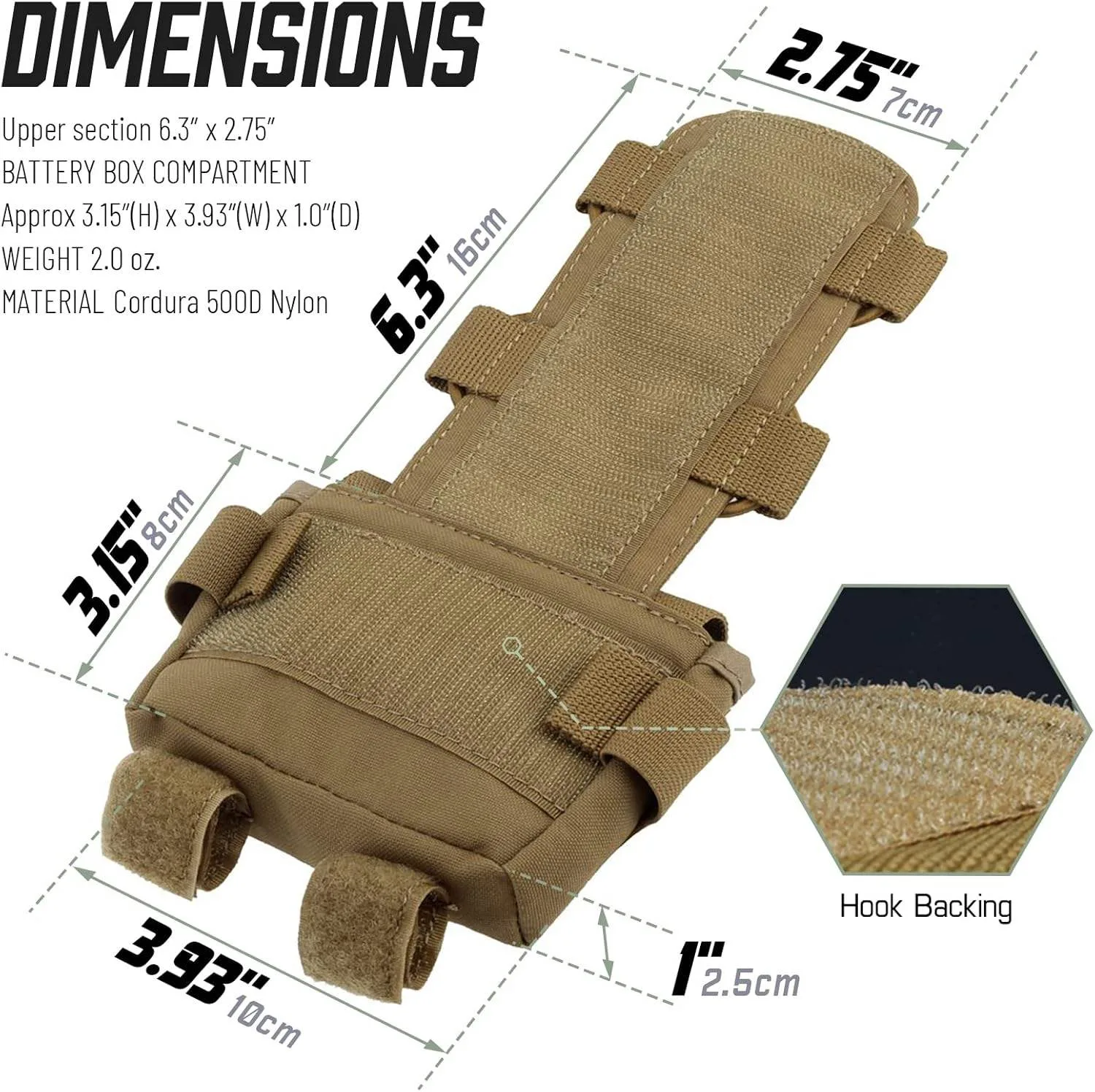 Tactical Helmet Battery Pouch MK2 Wholesale