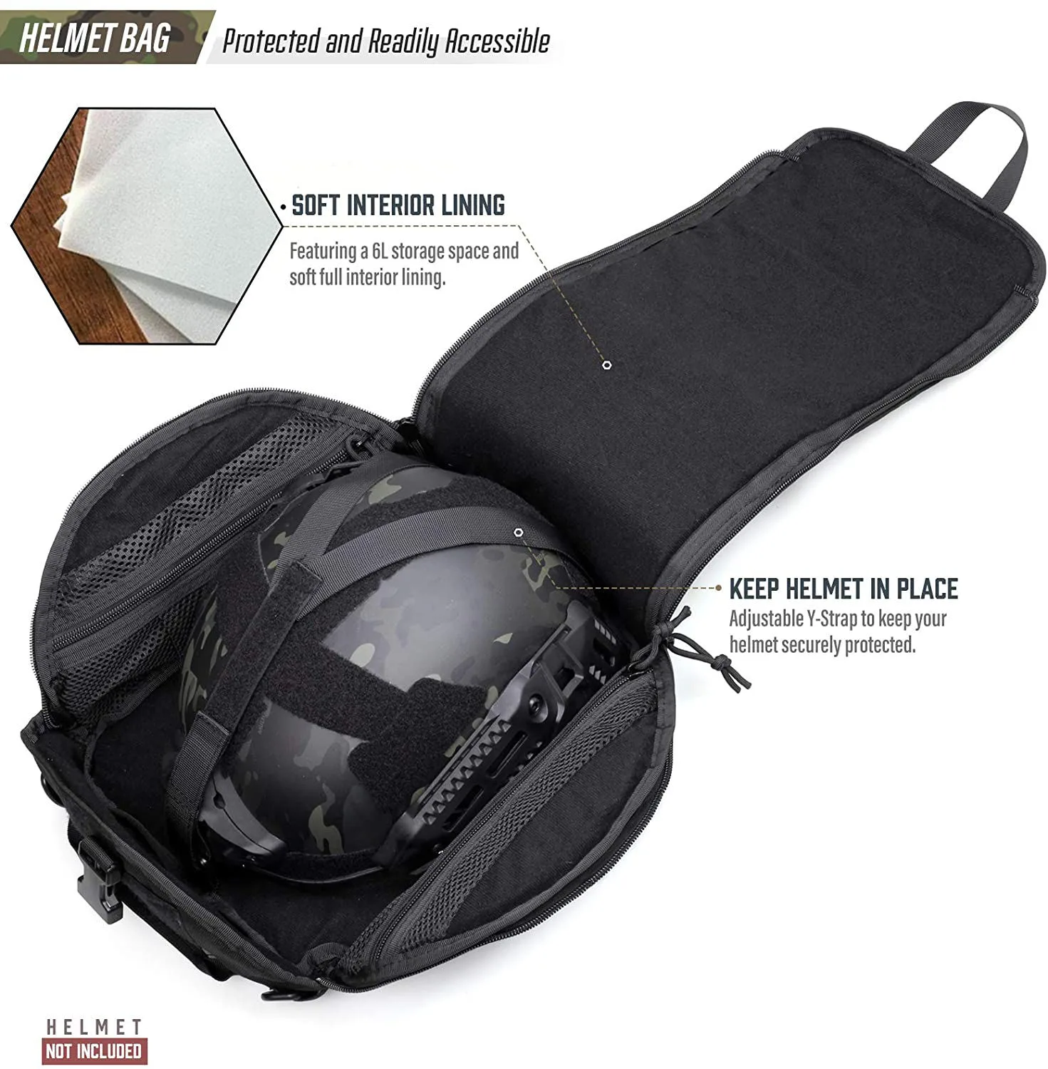 Padded Tactical Helmet Storage Bag Wholesale