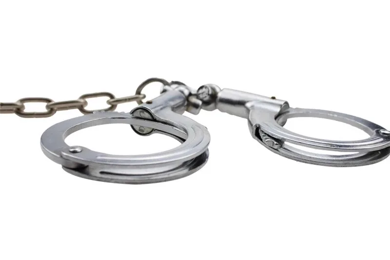 Nickel Plated Handcuffs and Legcuffs 2 in 1