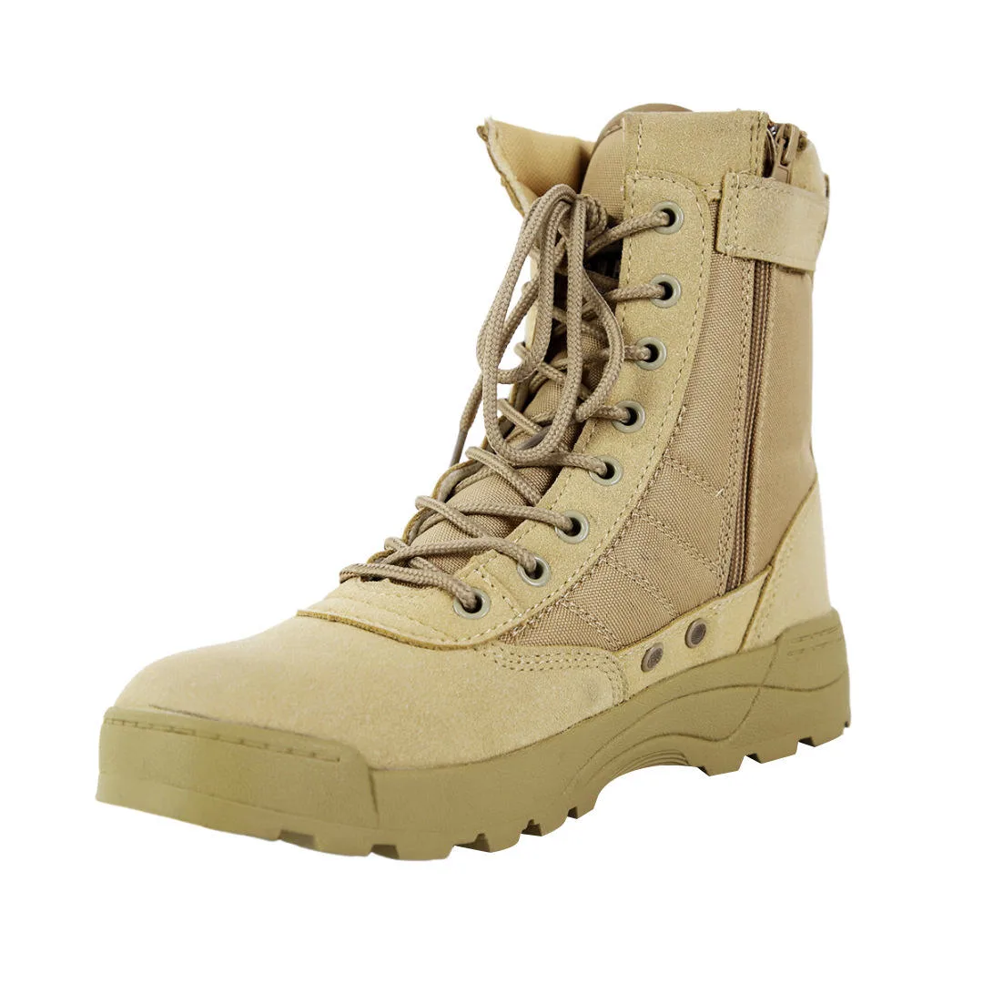 Breathable Cowhide Combat Boots Wholesale