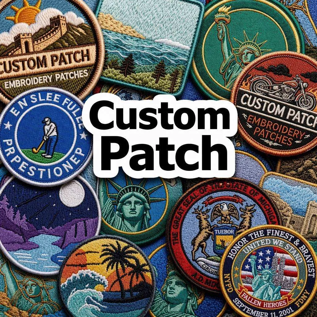 Custom Embroidered Felt Name Patch Wholesale