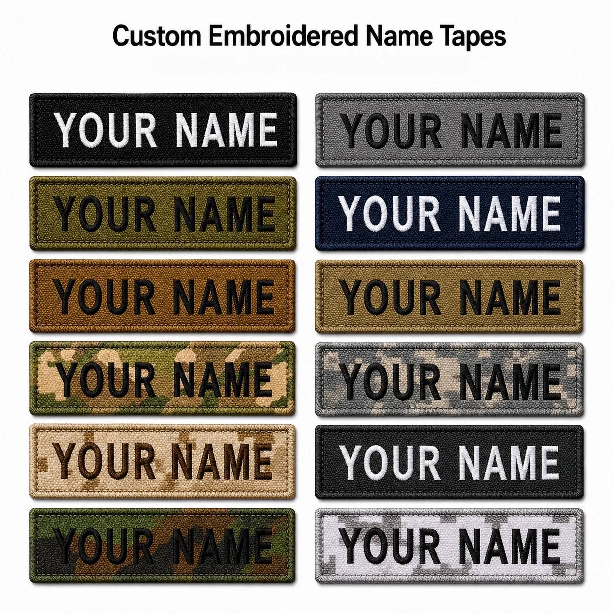 Wholesale Embroidered Name Tape Custom Factory