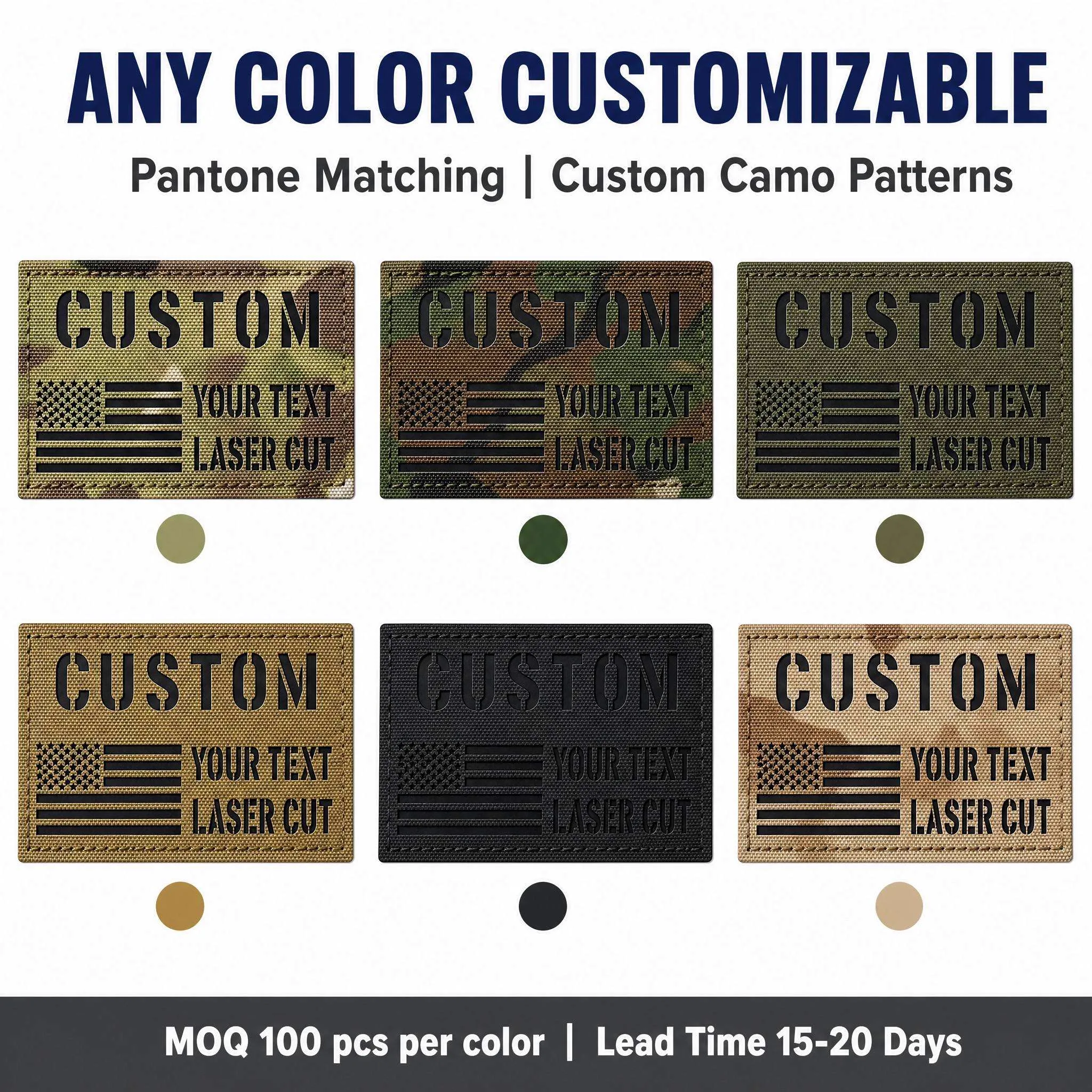 Laser Cut Name Tape Patch Wholesale Custom