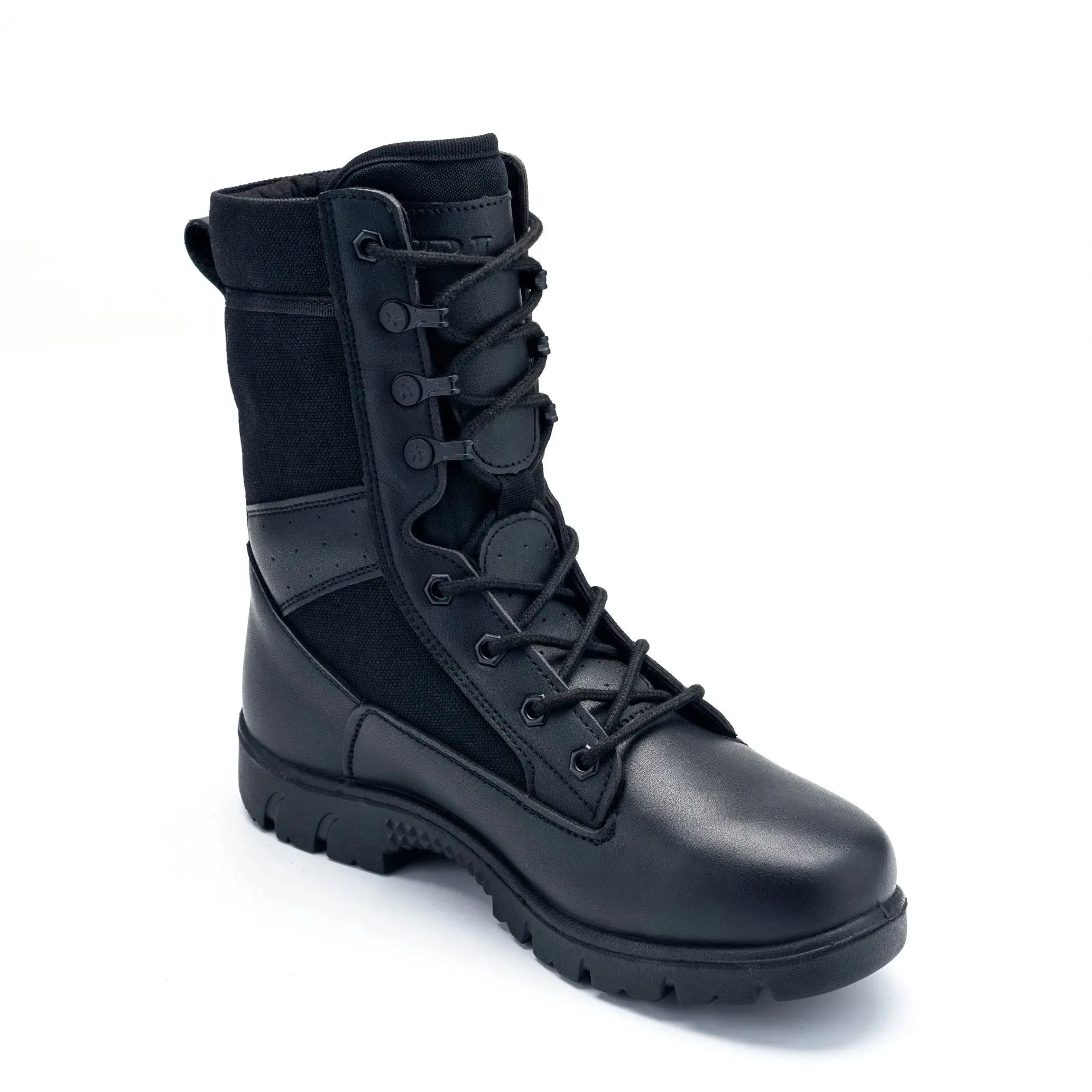 Genuine Leather Side Zip Duty Boots Supplier