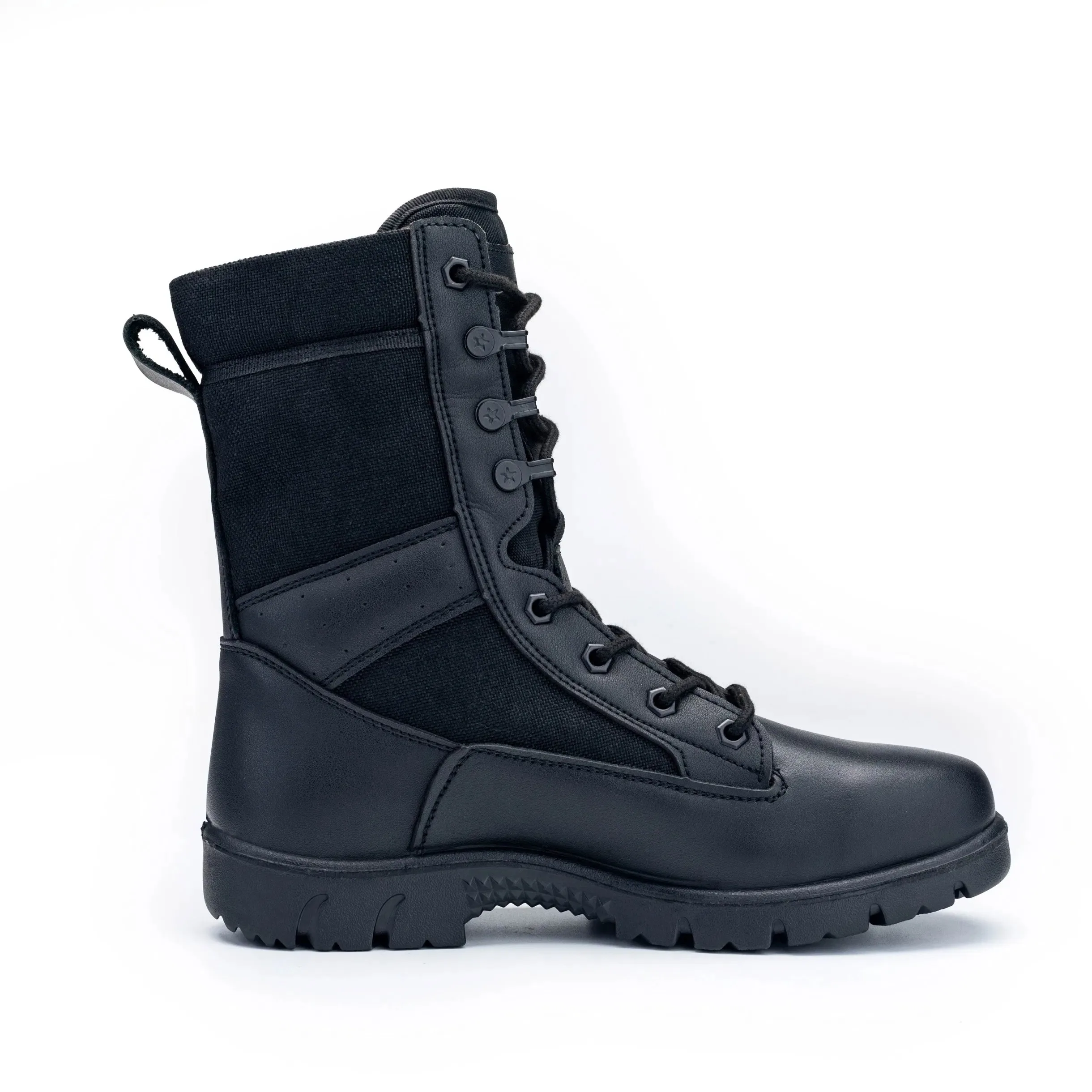 Genuine Leather Side Zip Duty Boots Supplier