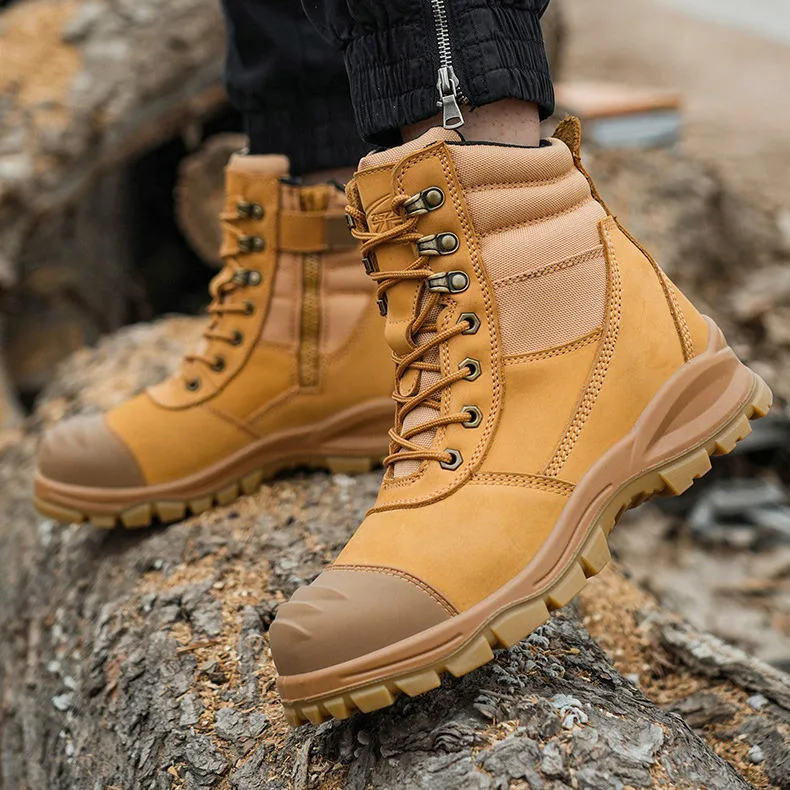 Full Grain Leather Anti Stab Boots Wholesale